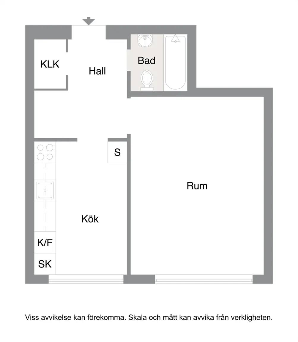 Floor plan for Kamrergatan 9