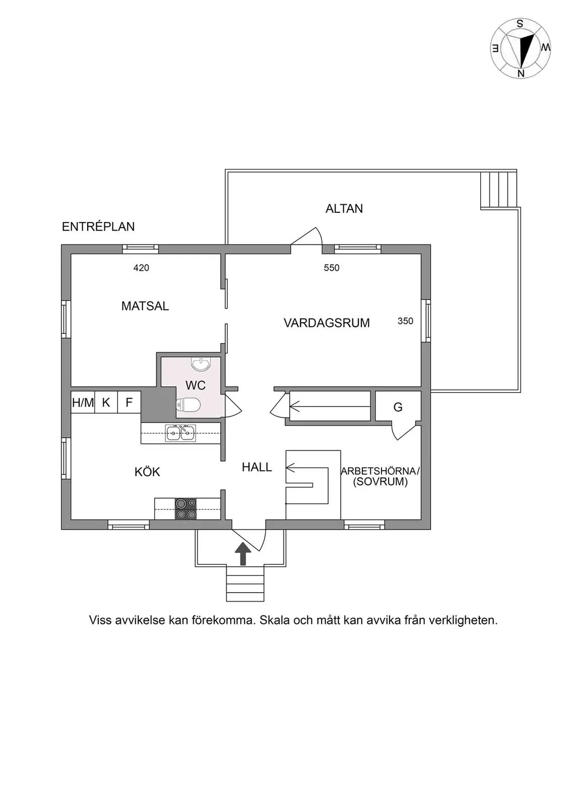 Planritning för Hagvägen 23
