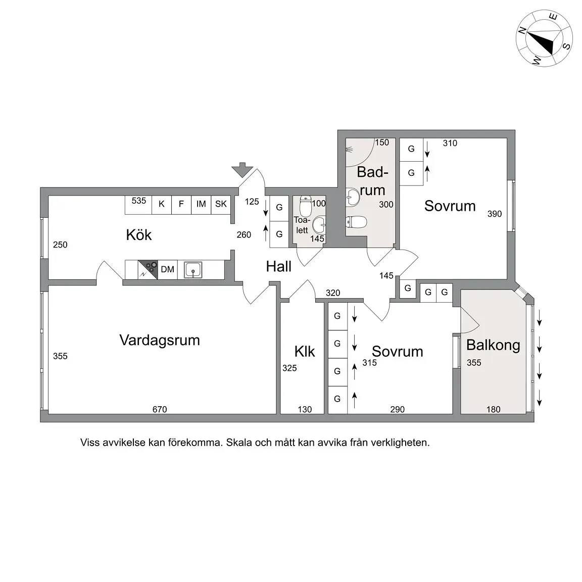 Planritning för Sågstuvägen 34