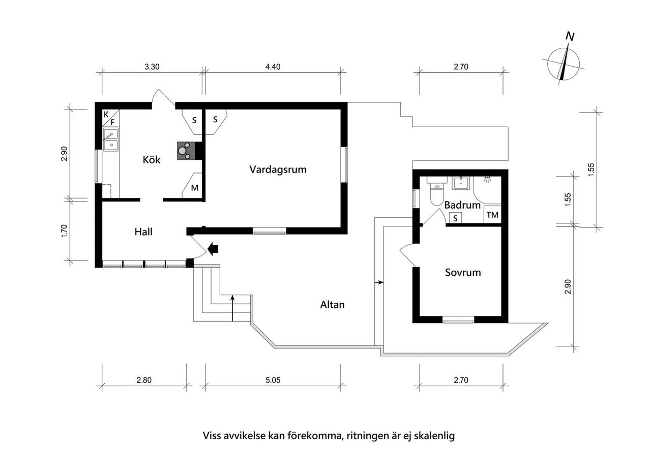 Floor plan for Skeppstads Ringväg 21