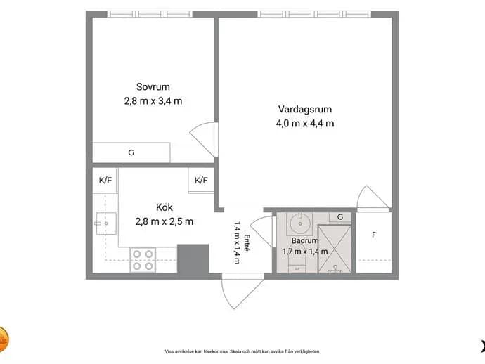 Planritning för Nyköpingsvägen 32B