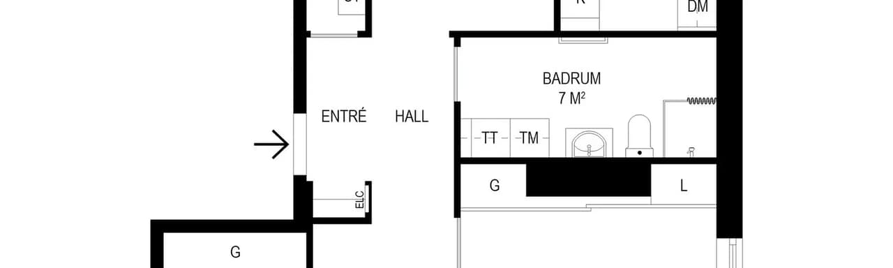 Planritning för Edsviksvägen 10