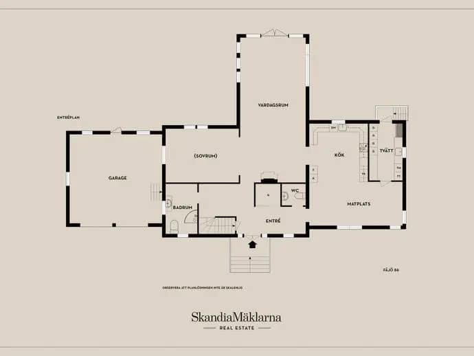 Floor plan for Fäjö 86