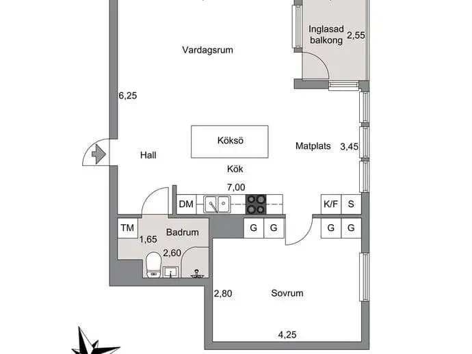 Planritning för Olshammarsgatan 12