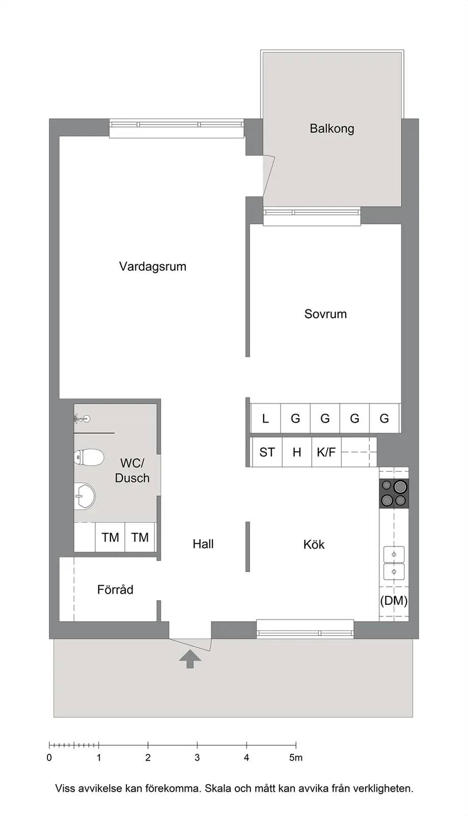 Planritning för Majorsvägen 7A