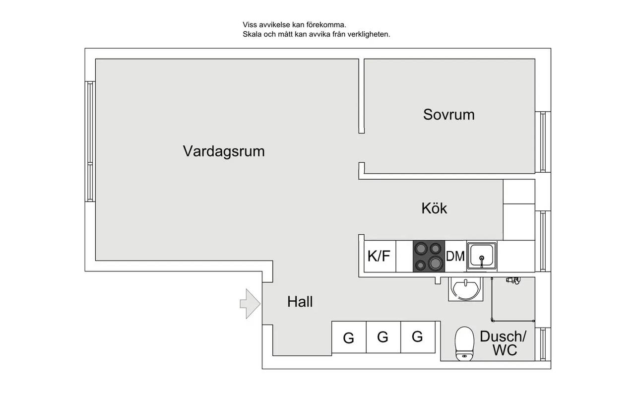 Planritning för Falköpingsvägen 7
