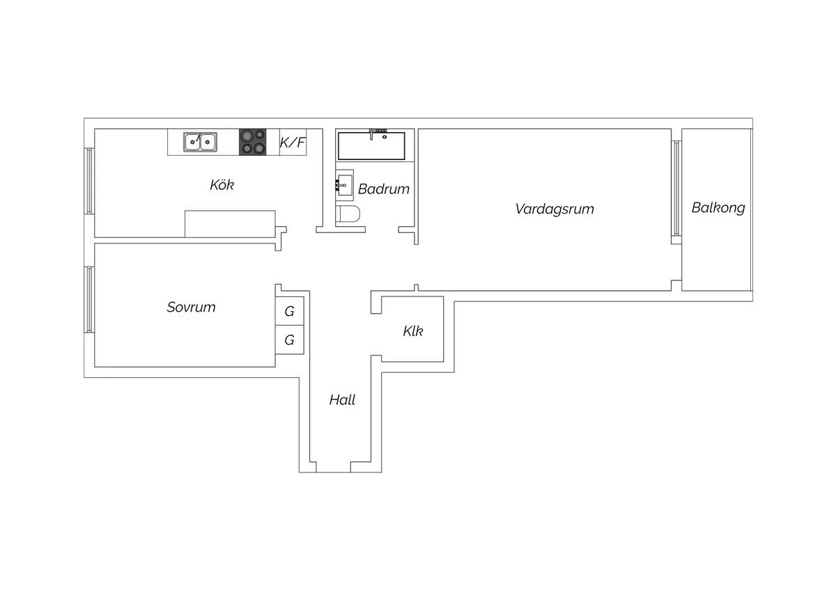 Planritning för Kronetorpsgatan 60B