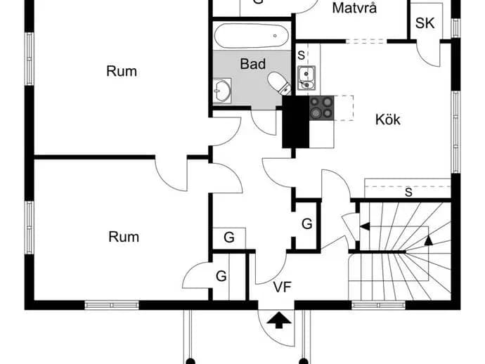 Planritning för Anderstorpsvägen 13
