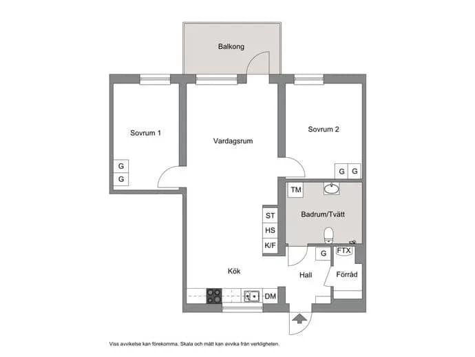 Floor plan for Blåportshöjden 14 D
