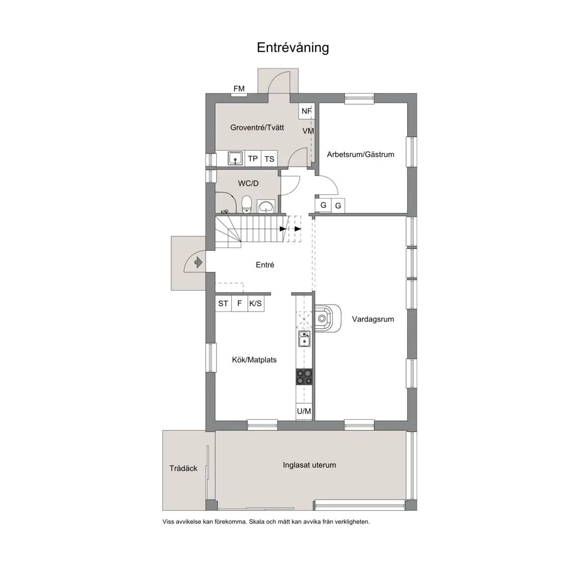 Floor plan for Dänningelanda Västerhaga 1