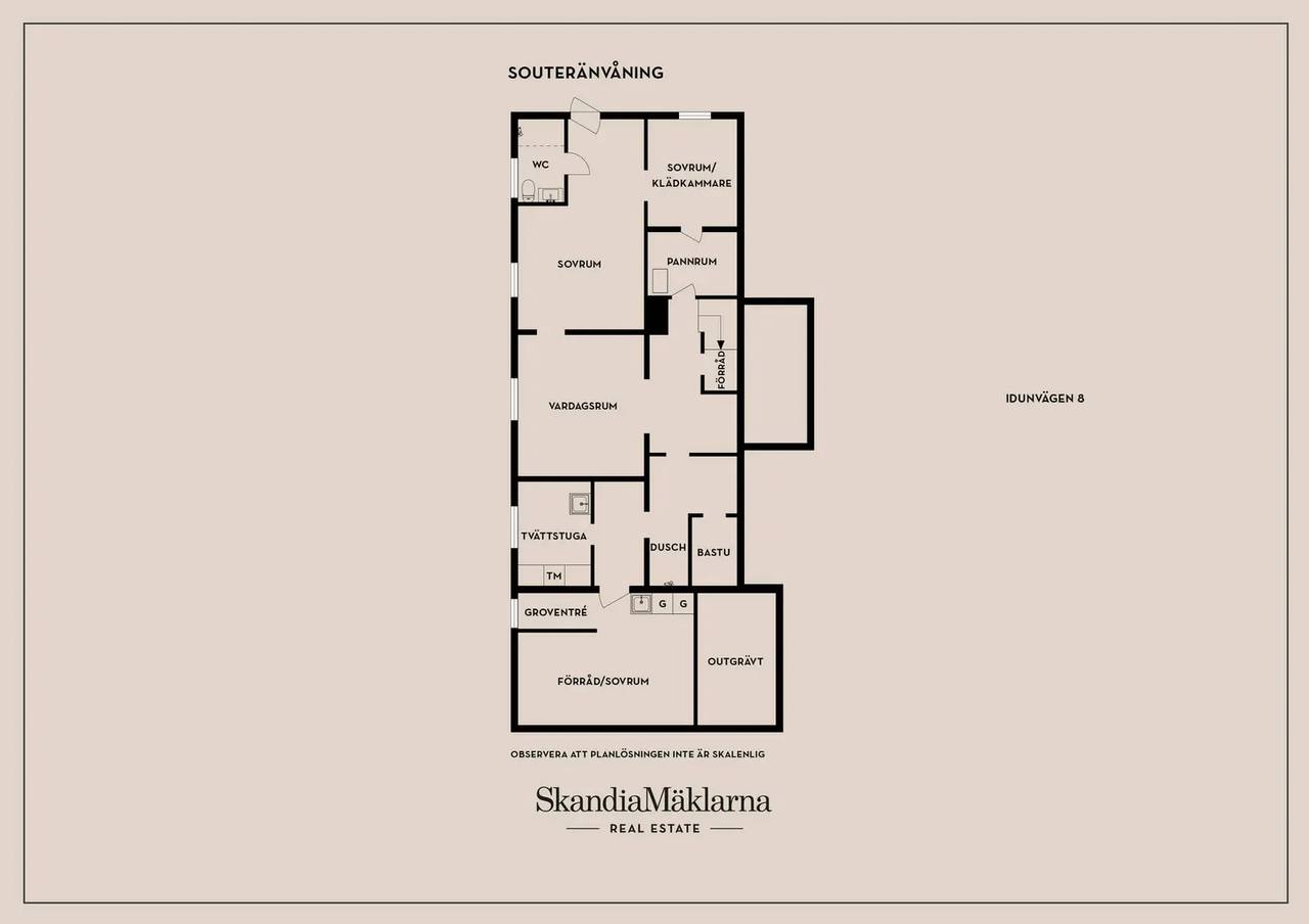 Floor plan for Idunvägen 8
