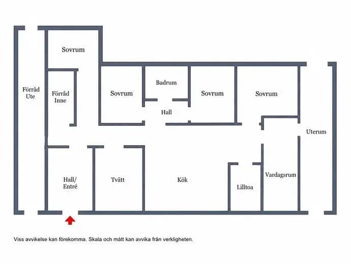 Planritning för Odlingsvägen 7