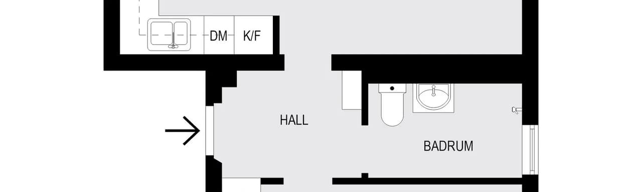 Planritning för Brevvägen 3