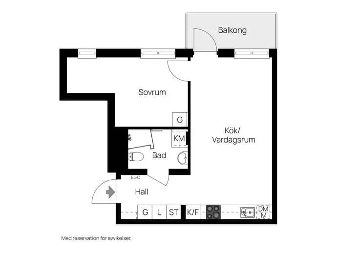 Floor plan for Åkare Engströms Väg 5, 5 tr