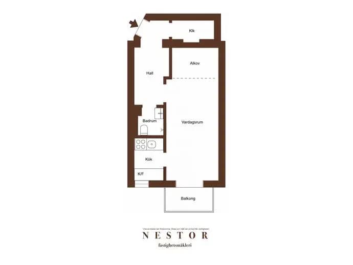 Planritning för Ola Hanssonsgatan 3