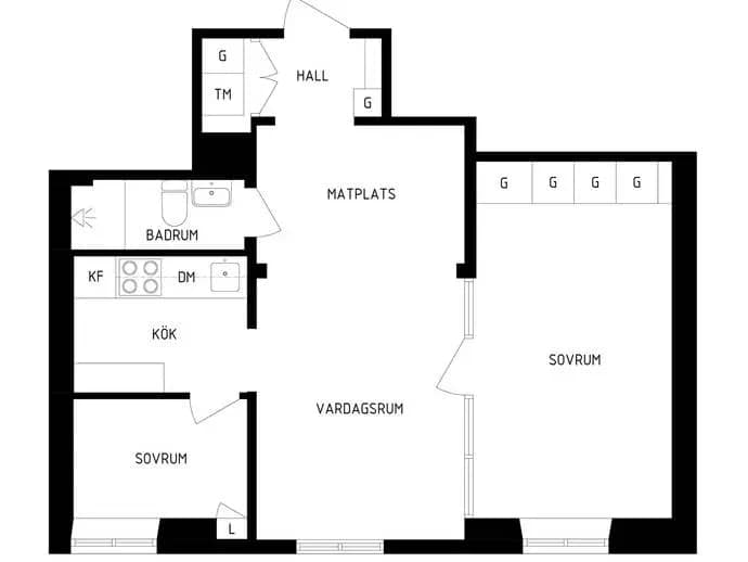 Planritning för Sankt Eriksgatan 66