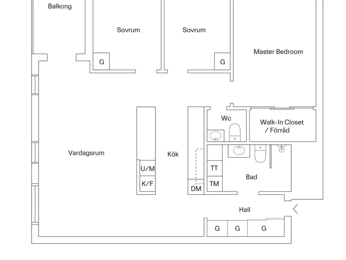 Floor plan for Kellgrensgatan 10