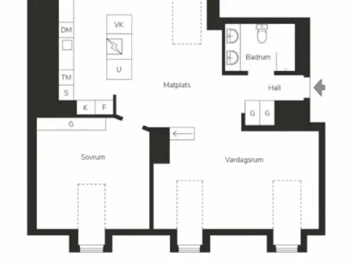 Floor plan for Rörstrandsgatan 10