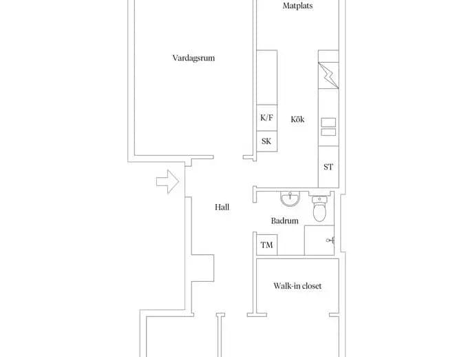Planritning för Stupvägen 73