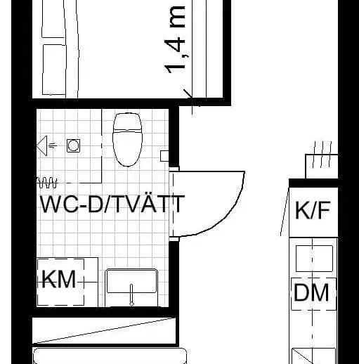 Planritning för Veddestastråket