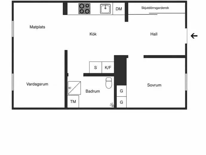 Floor plan for Lagmansbacken 4