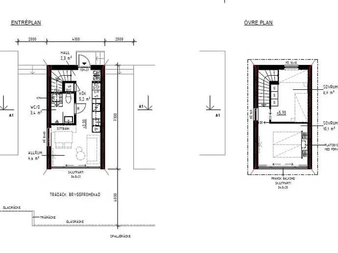 Floor plan for Hällevik Lagunen Fiskestuga Nr 8