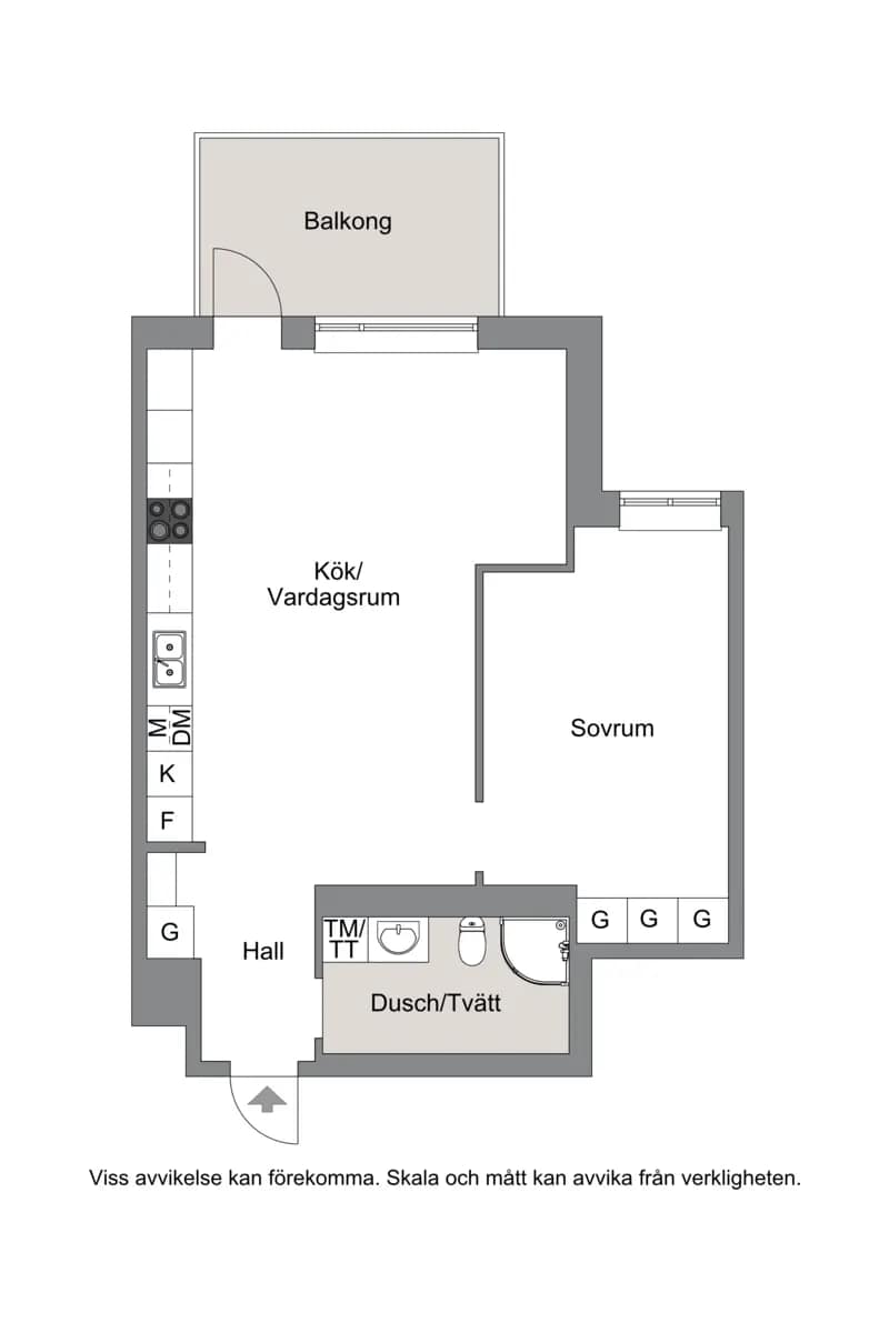 Planritning för Pettersbergsvägen 4, 2tr