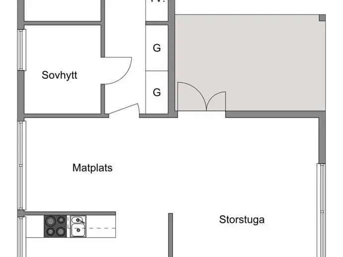 Floor plan for Kopparmoravägen 14