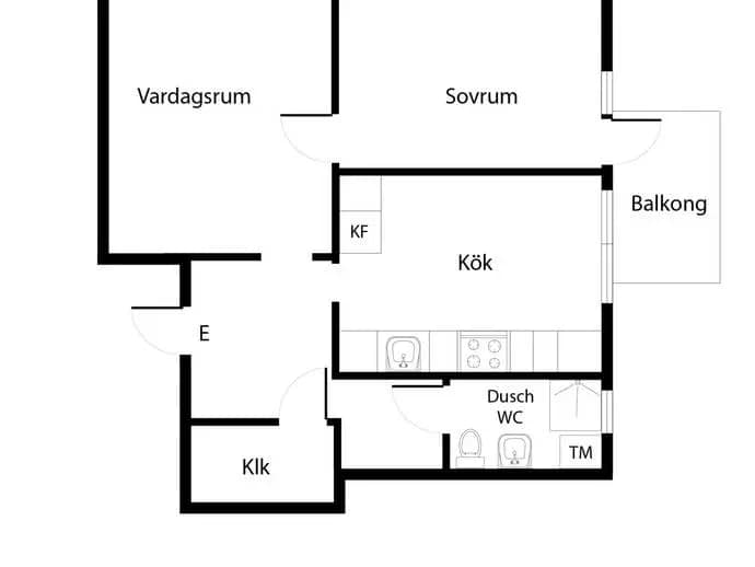 Floor plan for Björkstigen 1