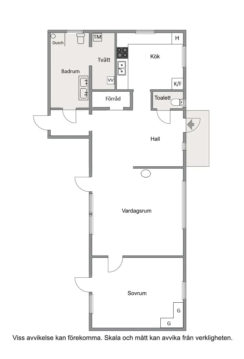 Floor plan for Slageryd Karelen 2