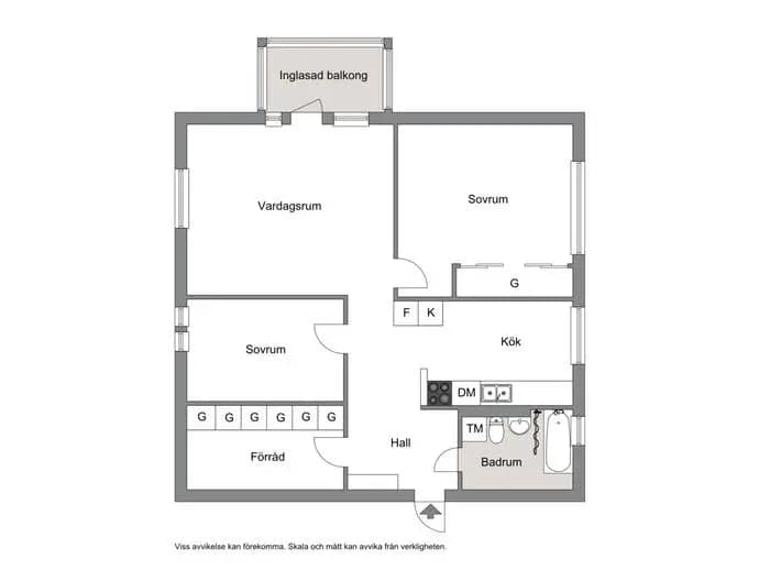 Floor plan for Hjulstavägen 92, 4tr