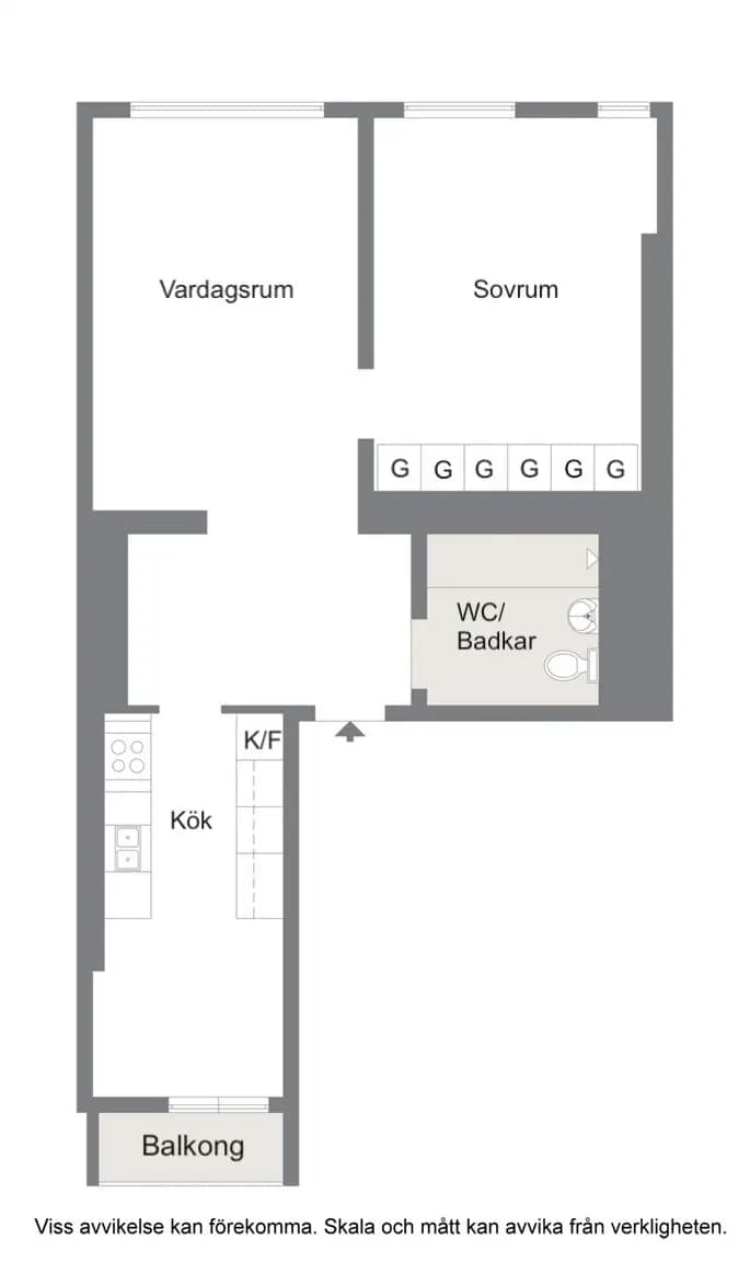 Floor plan for Trelleborgsgatan 9A