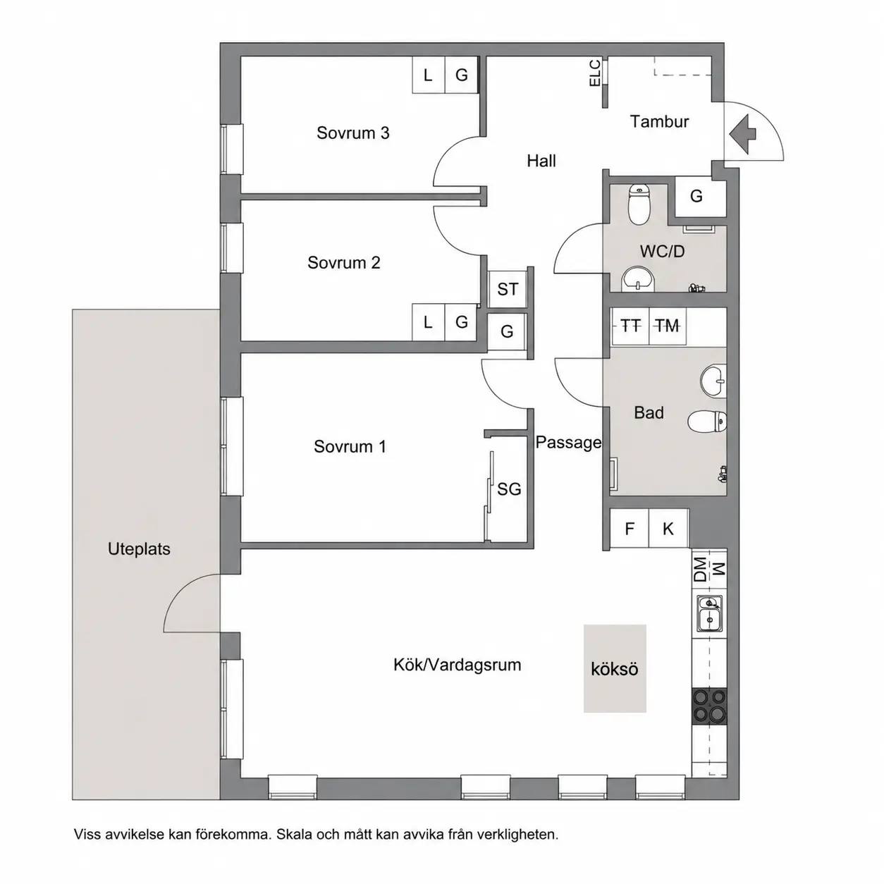 Floor plan for Myntbacken 13