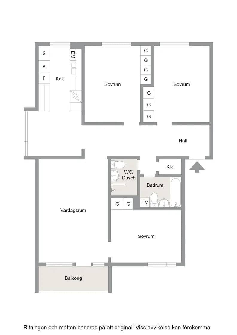 Planritning för Gransikagatan 8A