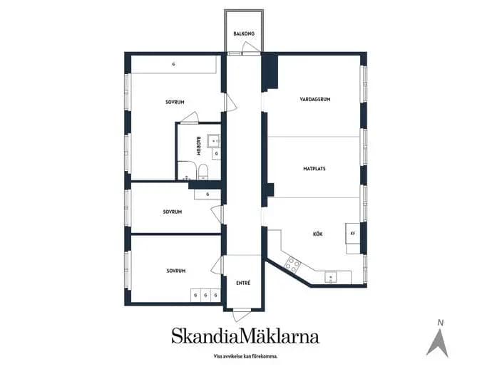 Planritning för Vretgränd 2