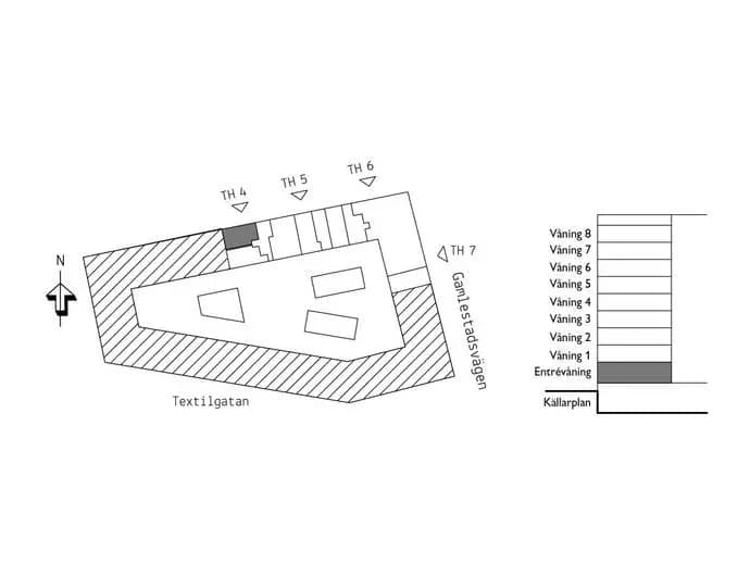 Floor plan for Spinnerigatan 7