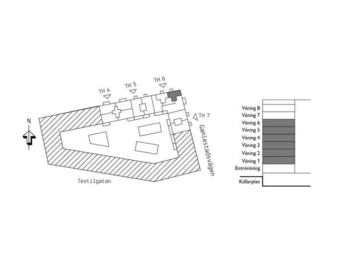 Floor plan for Spinnerigatan 11