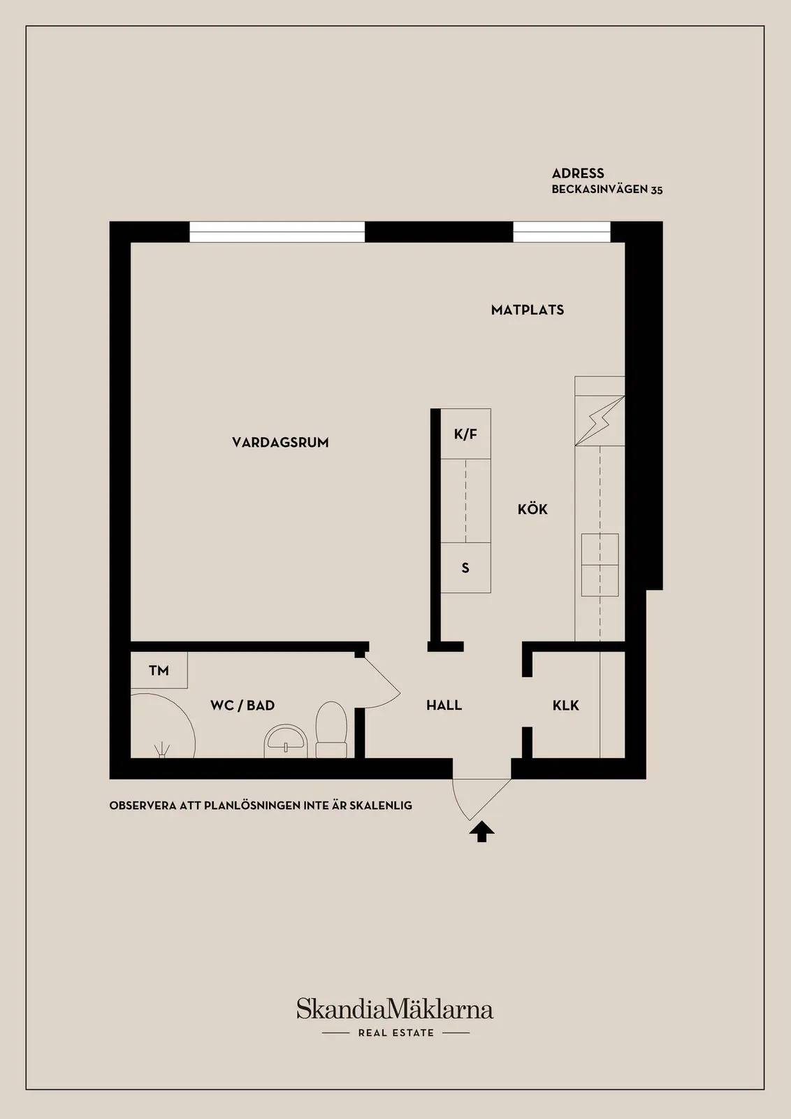 Floor plan for Beckasinvägen 33