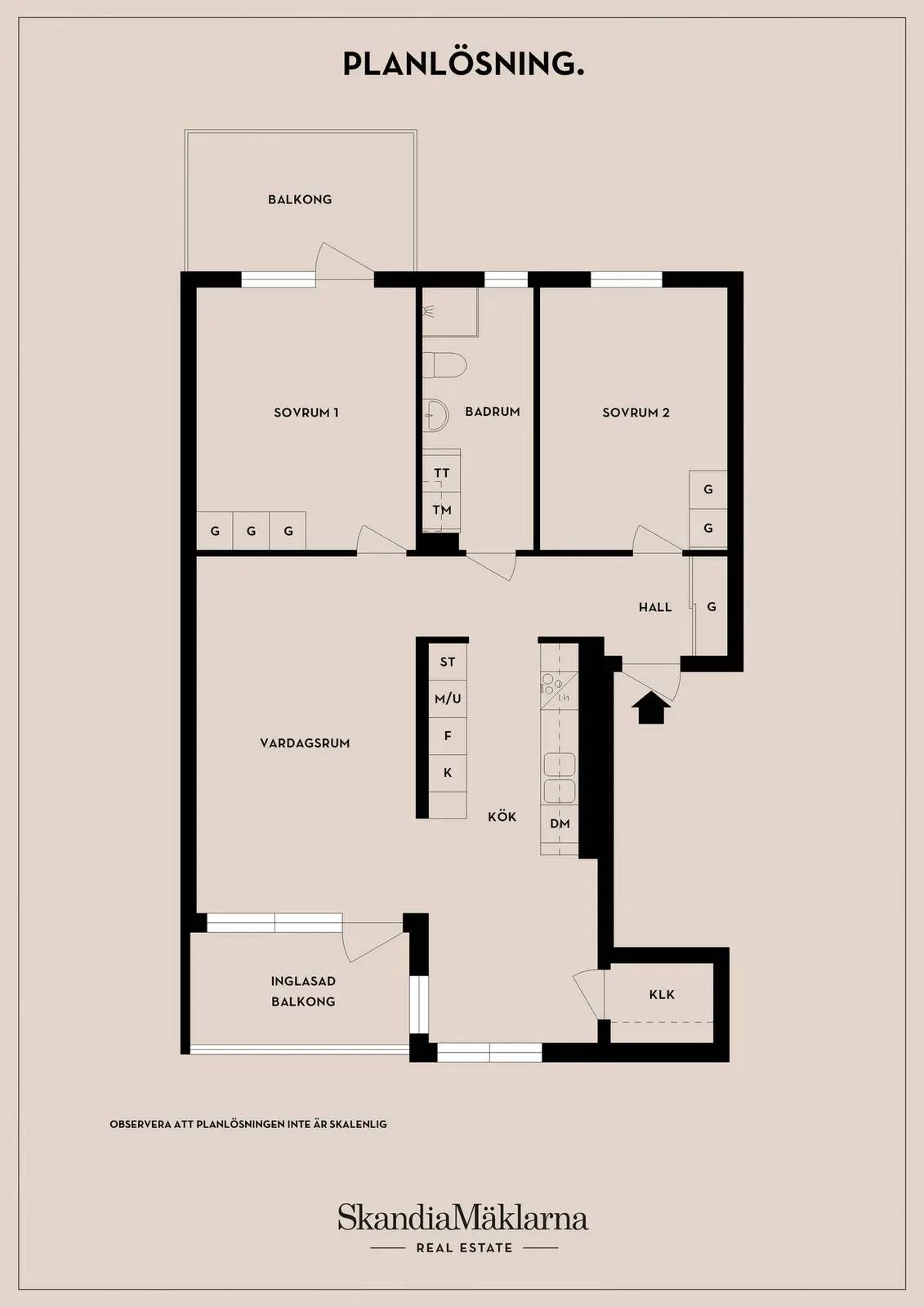 Floor plan for Cirkusgränd 5 2 tr