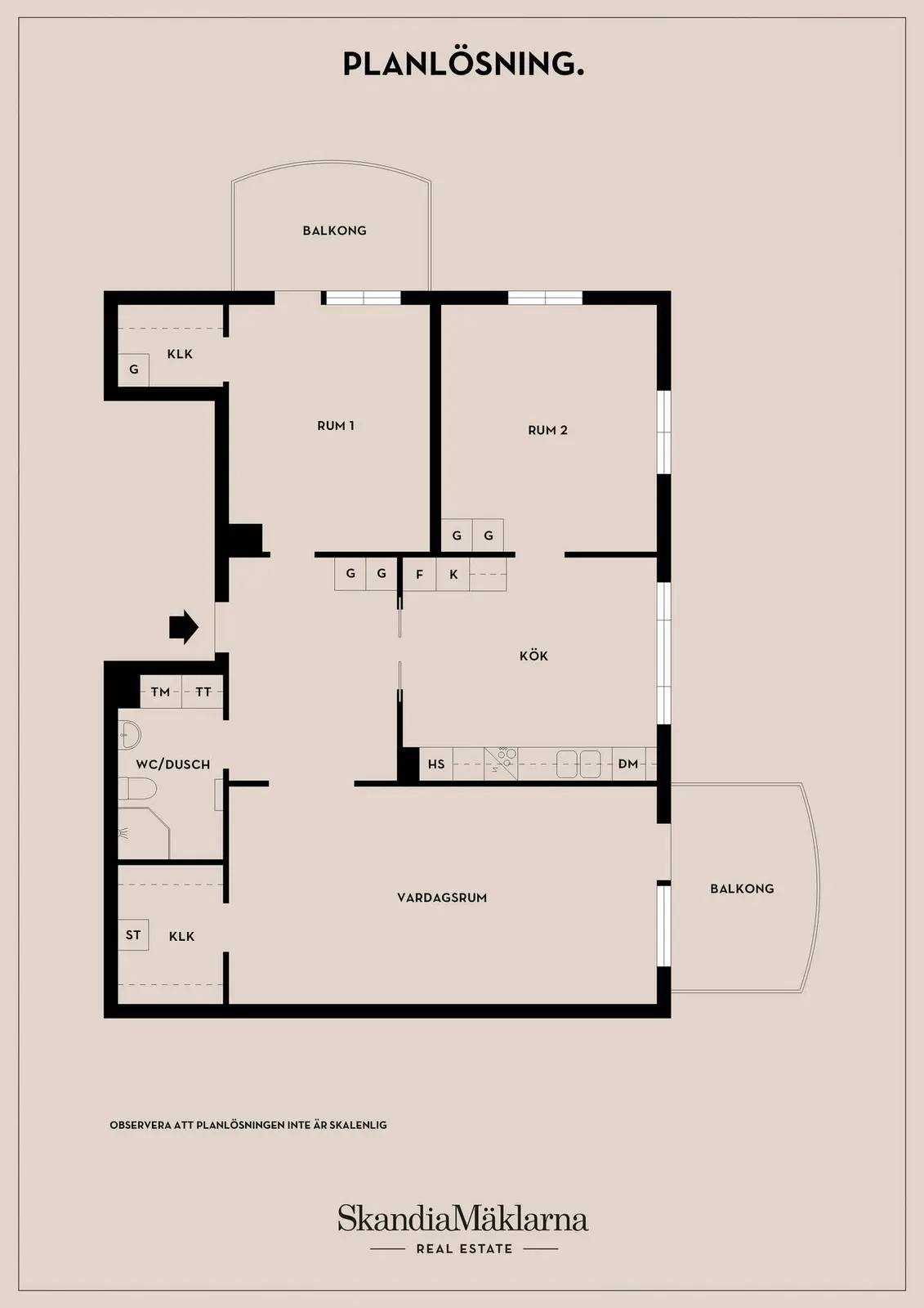 Floor plan for Sollentunavägen 142