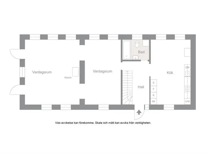 Floor plan for Larsgatan 2