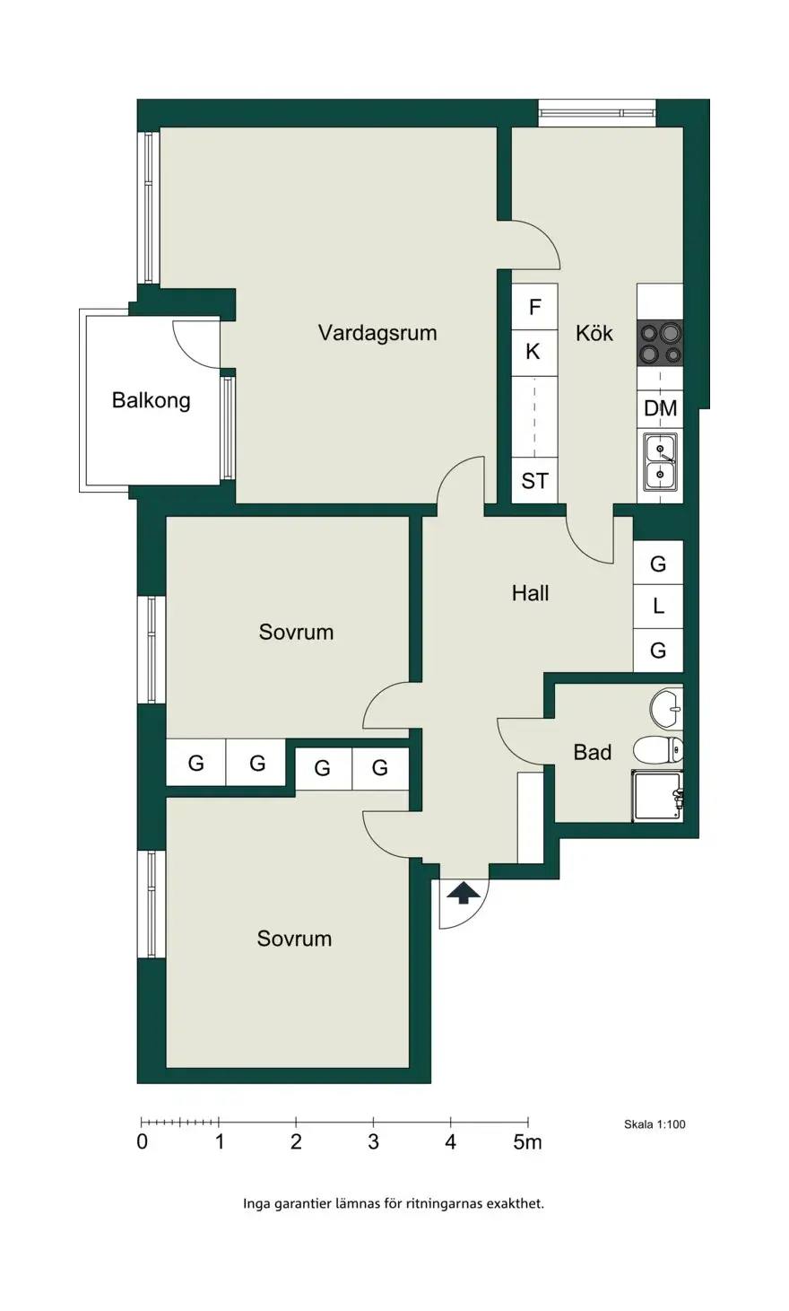 Planritning för Axel Oxenstiernas väg 1