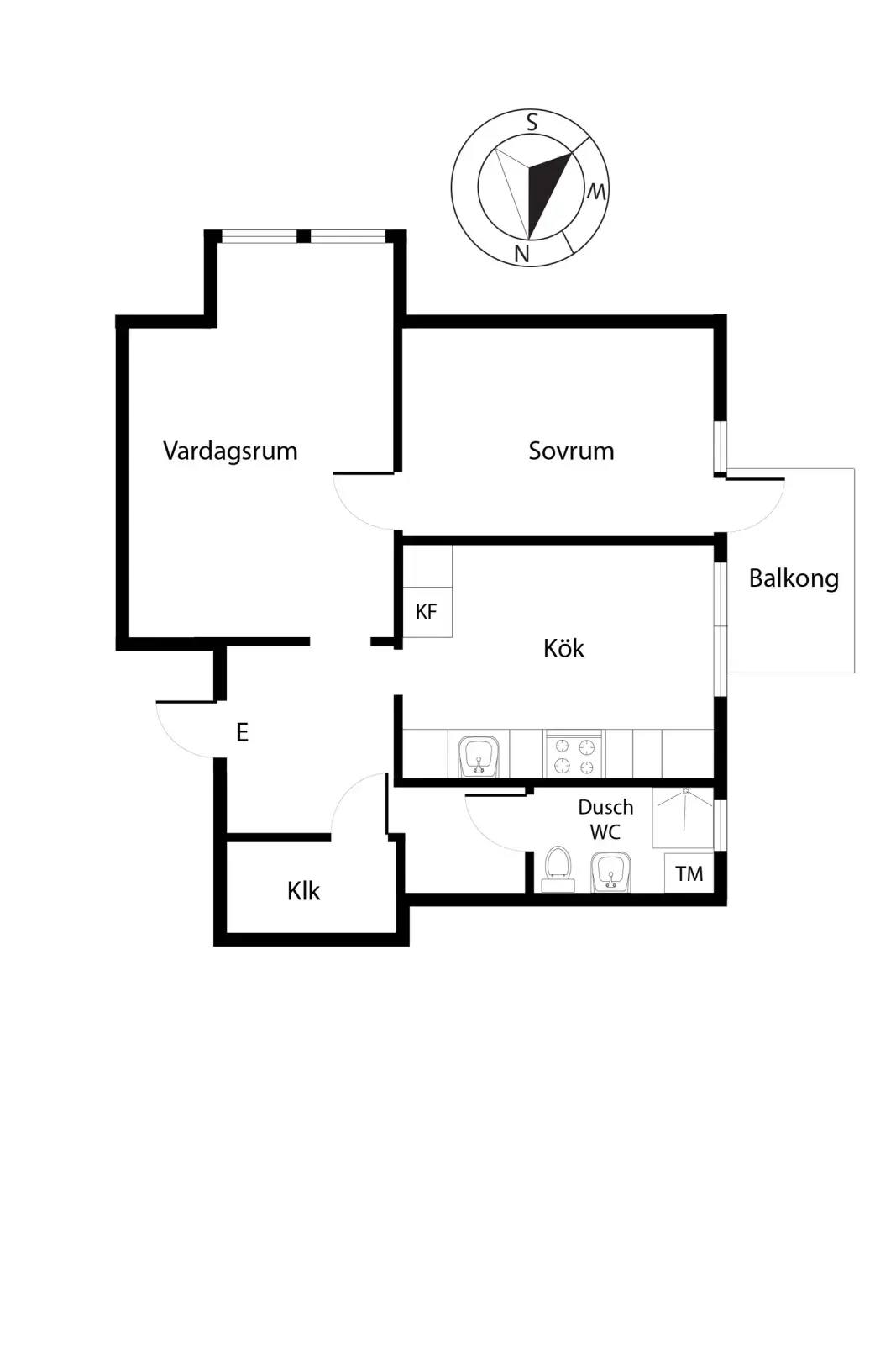 Floor plan for Björkstigen 1