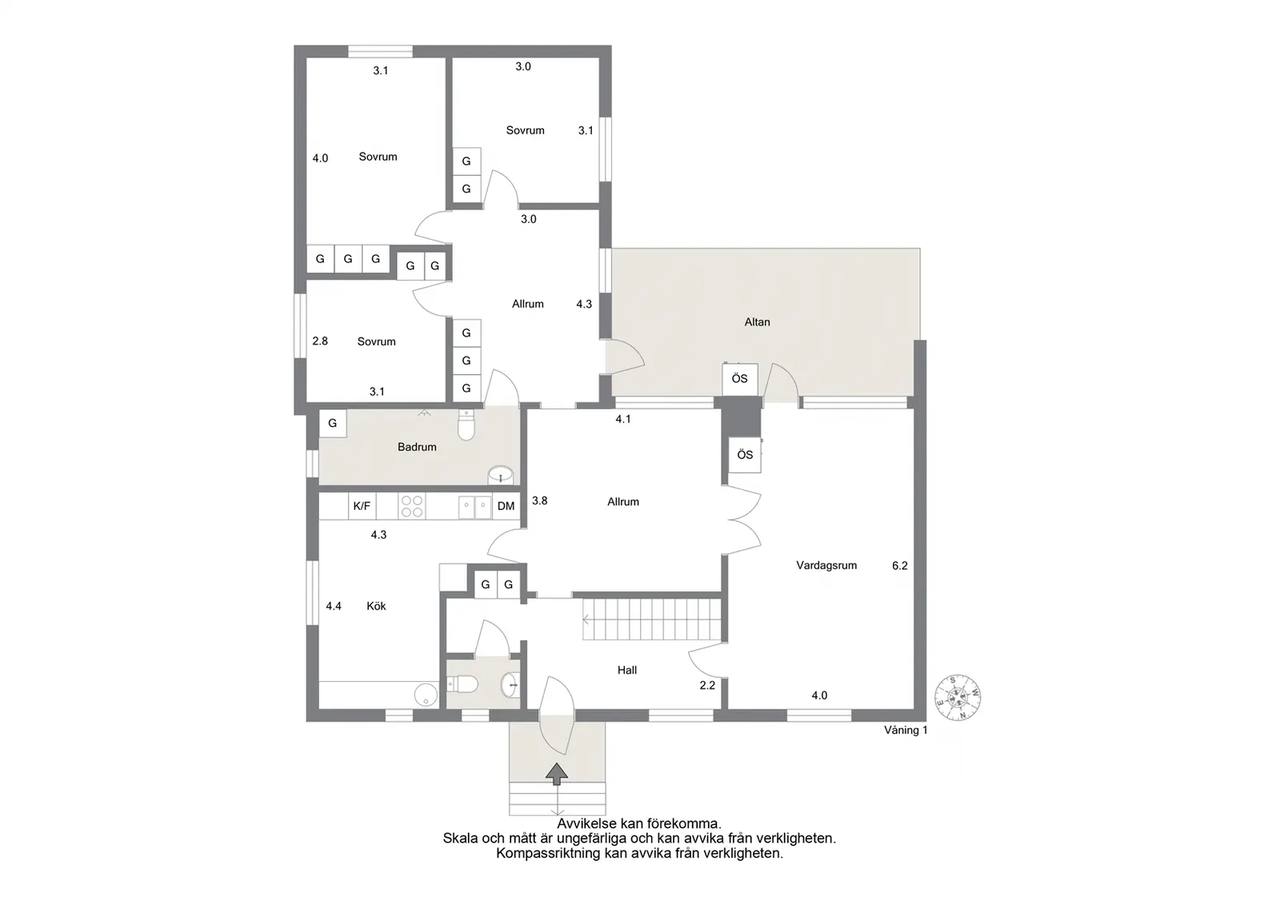 Planritning för Torsgatan 16