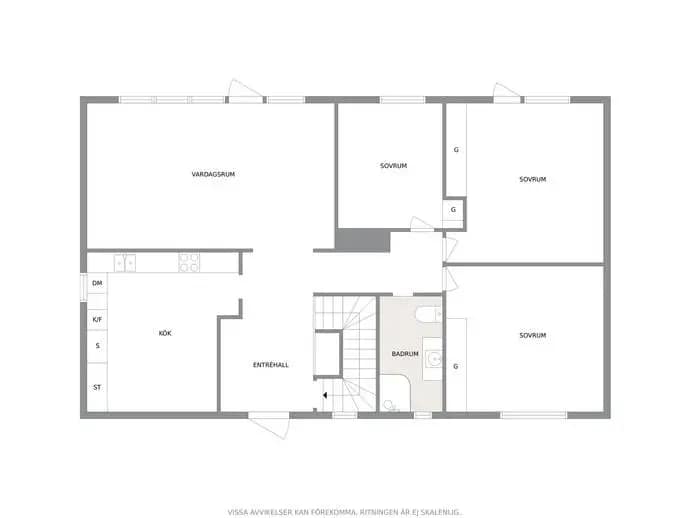 Floor plan for Östra Knutsgårdsvägen 5