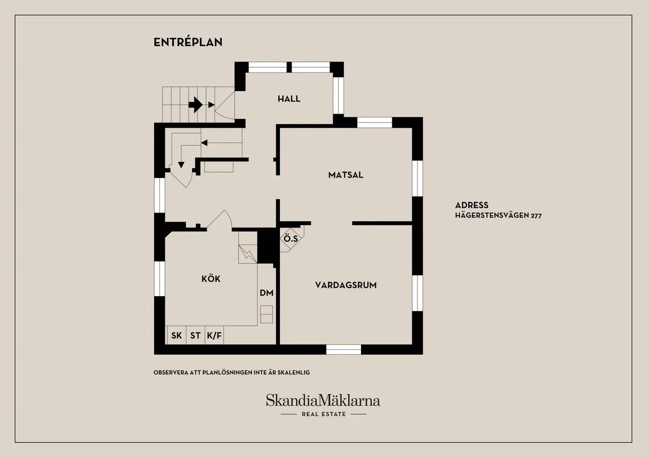 Floor plan for Hägerstensvägen 277