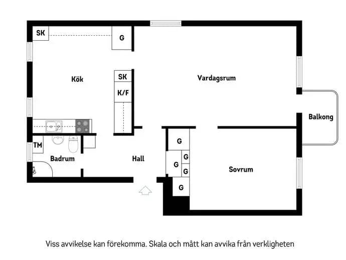 Floor plan for Fjärdhundragatan 13