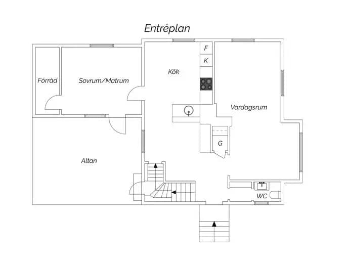 Floor plan for Norra vägen 60