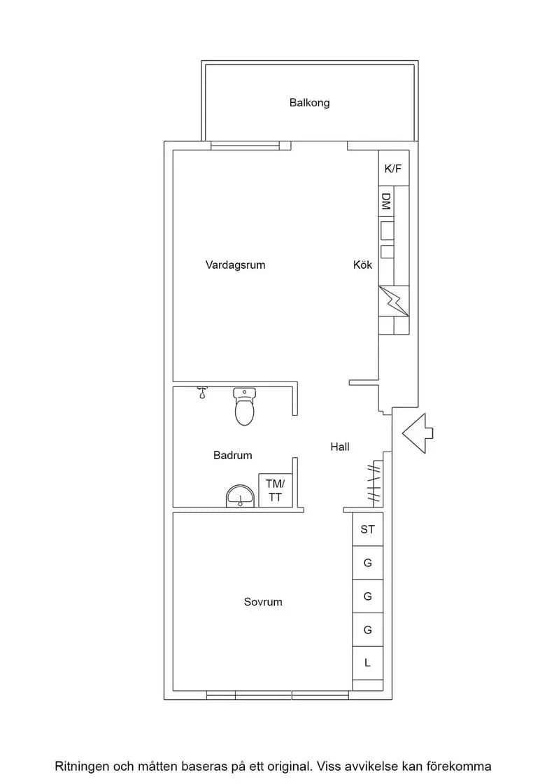 Floor plan for Parternas Gränd 23