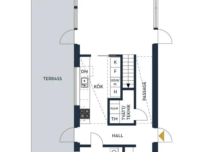 Floor plan for Lillsvängen 9